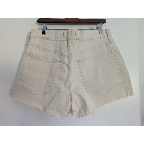 Madewell The Perfect Vintage Mid-Length Jean Short in Canvas Cream Womens 30 - Picture 4 of 13